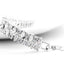 Multi Row Pear Cut Created White Diamond Bracelet