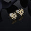 Sun Flower Gold Plated Sterling Sliver Stud Earrings