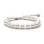 Freshwater Cultured White Pearl Bracelet 6-6.5mm/6.5-7.5mm/7.5-8.5mm AAAA Quality Round Pearl Sterling Silver Bracelet for Women