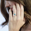 Klada Symbol Personalized Birthstone Promise Ring Silver
