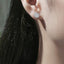 Halo Round Cut Moissanite Diamond Stud Earrings