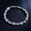 Halo East West Round & Marquise Created Diamond Bracelet