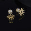 Sun Flower Gold Plated Sterling Sliver Stud Earrings