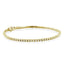 Golden Round Cut Created White Diamond Tennis Bracelet