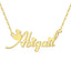 Customized Name Necklace 18k Gold Planting for Women