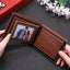 Personalized men's photo tri-fold wallet