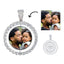 Iced 3D Photo Pendant in White Gold
