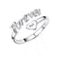 Personalized Forever+♥ Name Ring