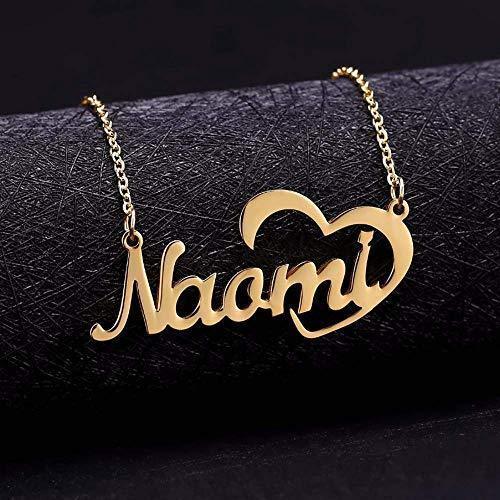 Nick Name Personalized Necklace With Heart Shape Sterling Silver