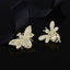 Gold Plated 925 Sterling Silver Bee Stud Earring
