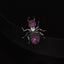 Single Earring Spider Colorful Stone Created Diamond Stud Earring