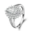 Marquise Cut Double Halo Created Diamond Ring