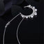 Moon Shape Pearl Little Stars Sterling Silver Necklace