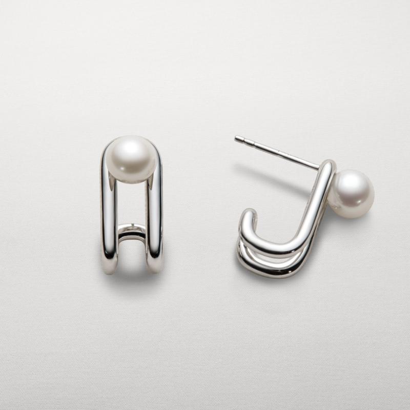 Sterling Silver 6mm Freshwater White Pearl Earrings