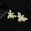 Gold Plated 925 Sterling Silver Bee Stud Earring