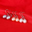 925 Sterling Silver Pearl Hook Earrings