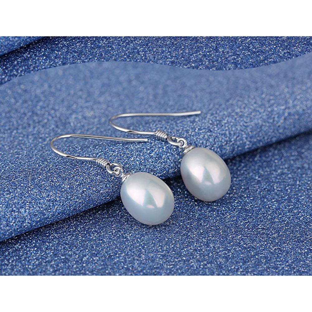 925 Sterling Silver Pearl Hook Earrings