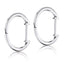 Sterling Silver Circle Hoop Earrings