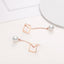 18K Rose Gold Freshwater Pearl Dangle Earrings