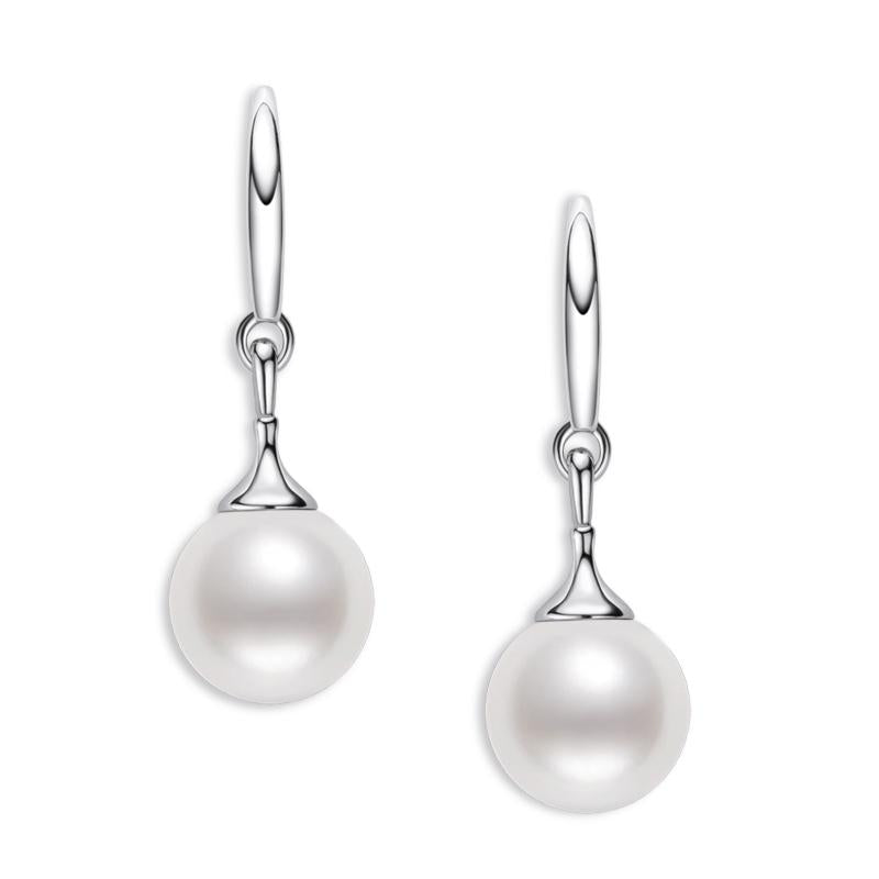 925 Silver Natural Freshwater Pearl Hook Earring