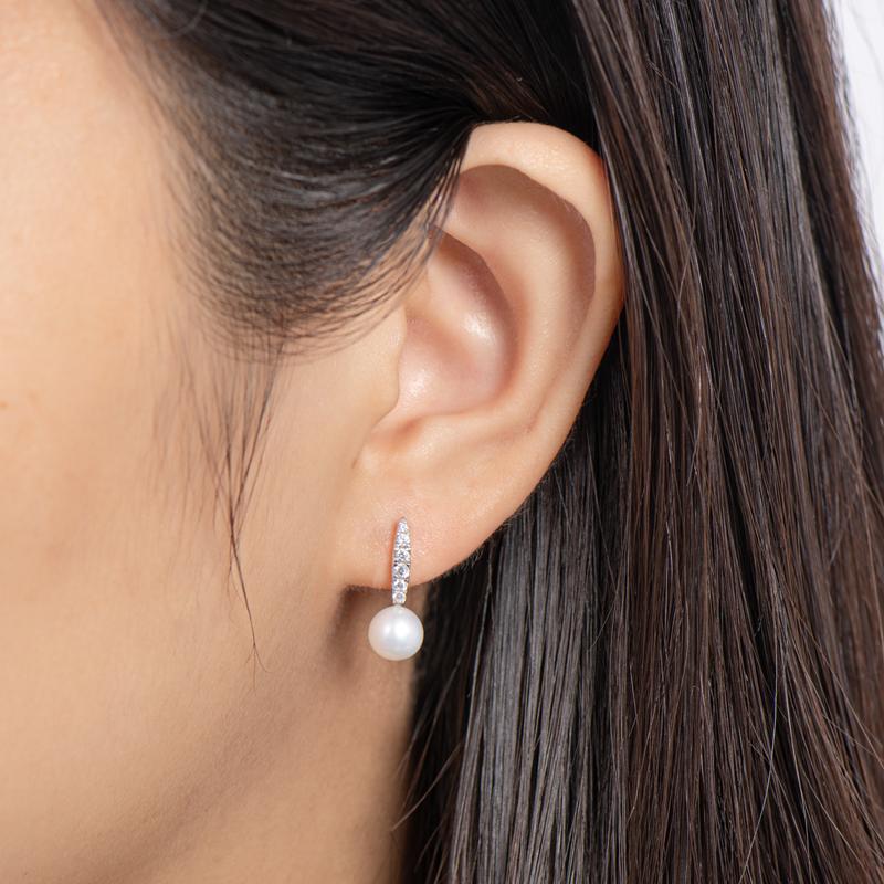 Personalized Fashion Geniune Freshwater Pearl Drop Earring