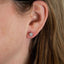 Round Brilliant Cut Moissanite Diamond Stud Earrings