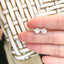 Brilliant Round Cut Moissanite Diamond Stud Earrings