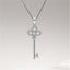 Sterling Silver Key of Happiness Pendant Necklace