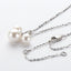 Cute Mickey Design 3 Pearls Pendant Necklace
