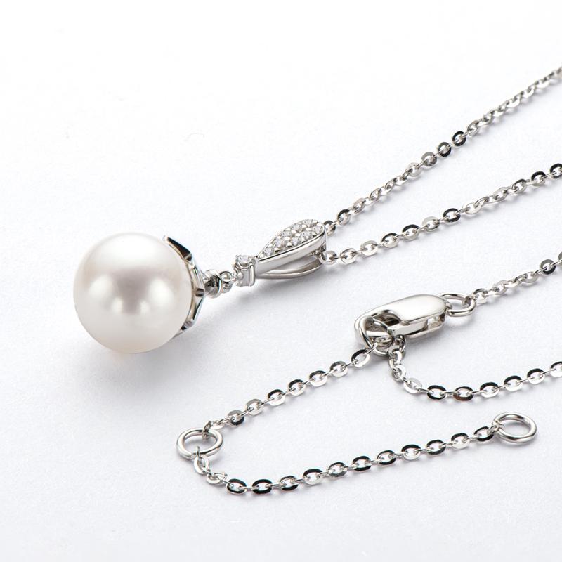 Retro Style Natural Freshwater Pearl Drop Pendant Necklace