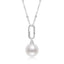 Sterling Silver Pearl Necklace Natural Freshwater Pearl Pendant