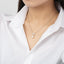 8-8.5mm Butterfly White Freshwater Pearl Pendant Necklace