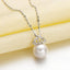 Luxury Princess Crown Geniune Freshwater Pearl Pendant Necklace