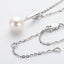 Classice Single Natural Pearl Infinity Pendant Necklace