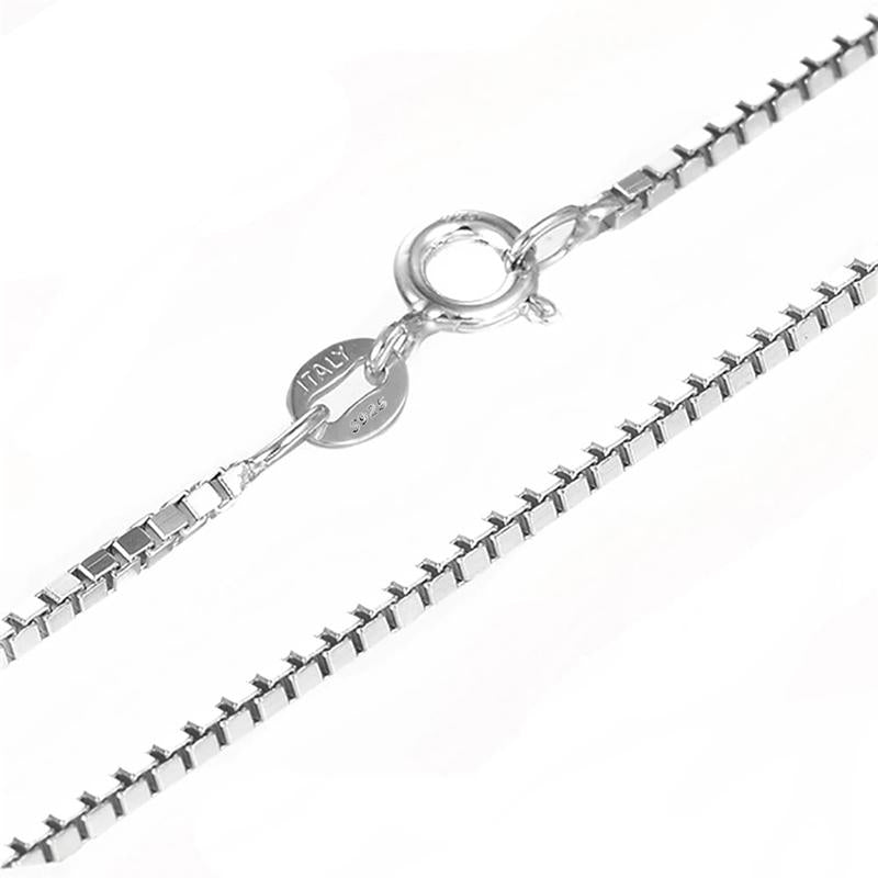 Sterling silver emerald cut created white diamond pendant necklace
