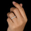 Half Eternity Round Created White Diamond Ring