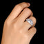 Brilliant Princess Cut 3 Stone Ring