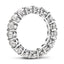 Oval Created White Diamond Full Eternity Ring