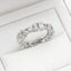 Custom Cut Created White Diamond Full Eternity Ring