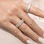 Oval Created White Diamond Full Eternity Ring