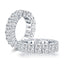 Radiant Created White Diamond Full Eternity Ring