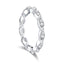 Marquise Cut Created White Diamond Eternity Band Ring