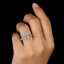 Cushion Cut Moissanite Diamond Solitaire Ring