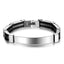 Stainless Steel ID Bracelet for Men Women Kids Engravable Personalized Chain Bracelet