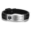 Personalized Engraved Bracelet Adjustable Stainless Steel Waterproof Bracelet Women Men