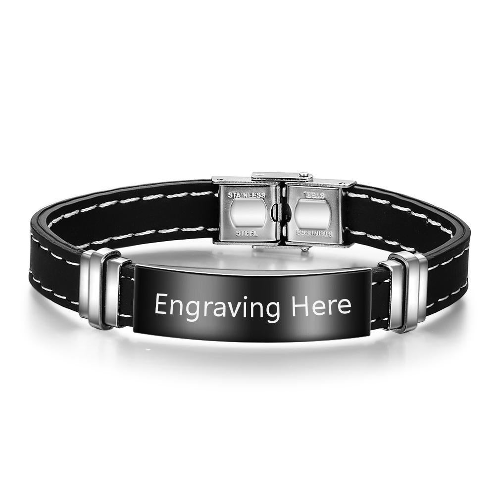 Engraved Medical Alert Bracelet Personalized Emergency ID Wristband Stainless Steel Waterproof Bracelet Women Men Kids