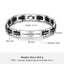 Mens Bracelet Engravable Waterproof Stainless Steel Bracelets Personalized ID Bracelets Black Silver