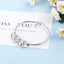 Love Bracelet Bangle Bracelet with 4 Heart Shape Pendant Engraved 4 Names Gift For Mom