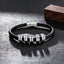 Leather Braided Rope Bracelet For Men Engraved Family Name Sterling Silver Custom Bead