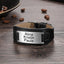 Men Leather Bracelet Adjustable Personalized ID Bracelets Engraved Bracelets Black Father's Day Gift